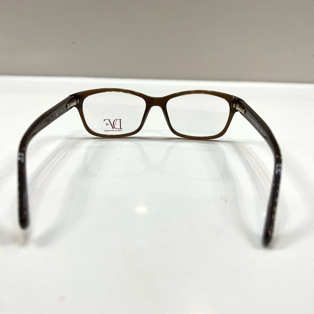 NEW Diane von Furstenberg 5054 201 Translucent Brown Eyeglasses Frames 50-15-135 - Picture 5 of 7